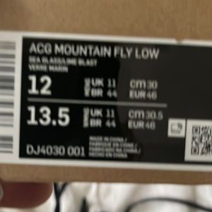 First time unwrapped and out of box Nike ACG mountain fly low